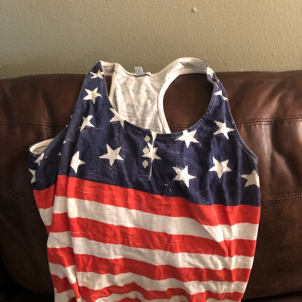 American flag tank